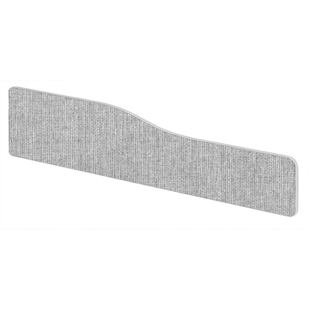 Impulse Plus Wave 300/1500 Desktop Screen Rounded Corners Light Grey Fabric Light Grey Edges