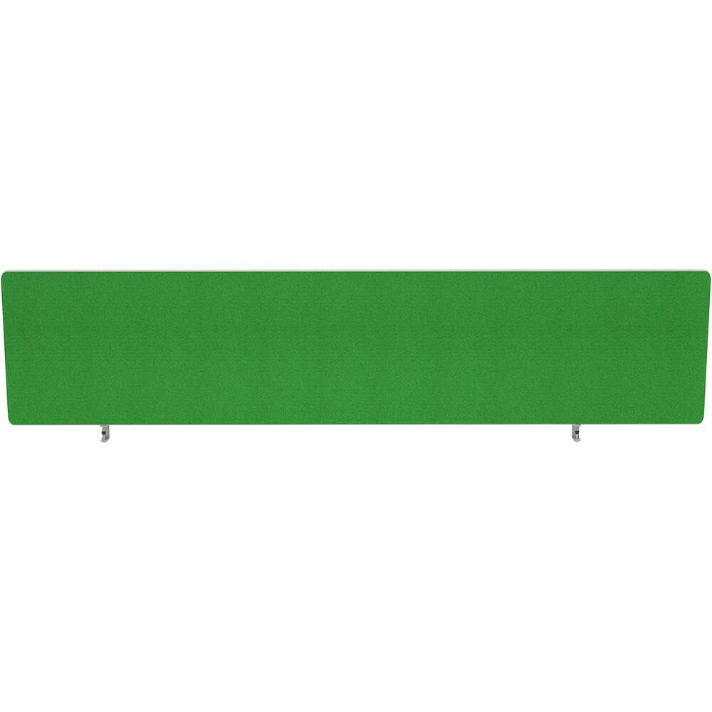 Impulse Plus Oblong 300/1600 Desktop Screen Rounded Corners Palm Green Fabric Light Grey Edges