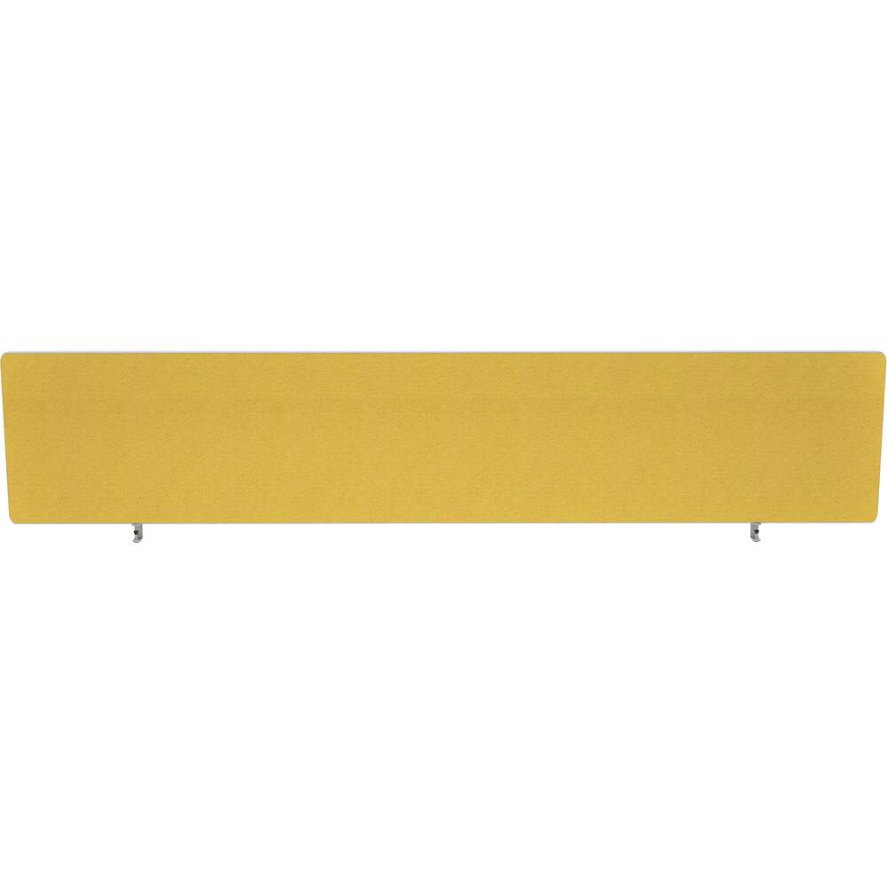 Impulse Plus Oblong 300/1800 Desktop Screen Rounded Corners Beige Fabric Light Grey Edges