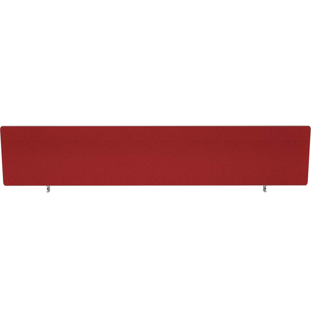 Impulse Plus Oblong 300/1800 Desktop Screen Rounded Corners Burgundy Fabric Light Grey Edges