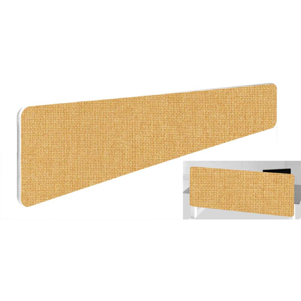 Impulse Plus Oblong 300/1800 Backdrop Screen Rounded Corners Beige Fabric Light Grey Edges